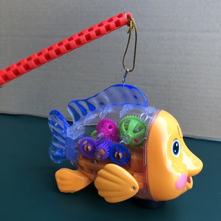 Đèn lồng cá Nemo 7 màu trong suốt chạy pin có nhạc đèn phát sáng, vẫy đuôi cho bé chơi Trung Thu