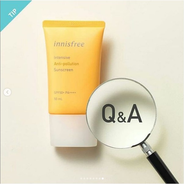 (Kem chống nắng Hàn Quốc)🔆Innisfree Intensive Anti-pollution Sunscreen SPF50+ PA++++🔆