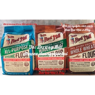 Bột mì đa dụng bobs red mill 2.27 kg hữu cơ / ngcam hữu cơ bob / ngcam sạch bob date 20/9/2022 mới