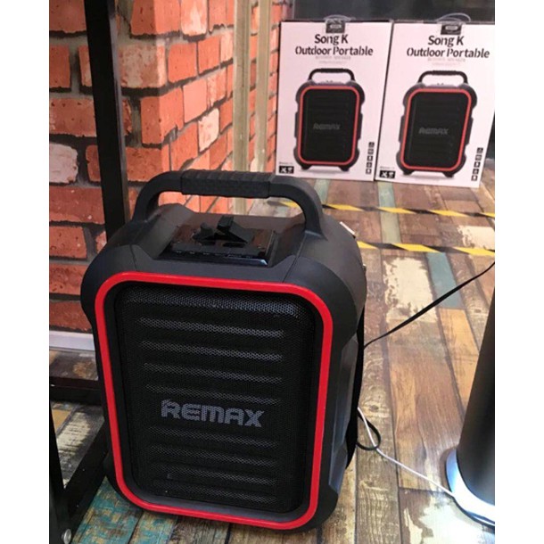 Loa Bluetooth Remax RB-X3 | Loa X3 KARAOKE có quai xách tặng kèm Micro không dây
