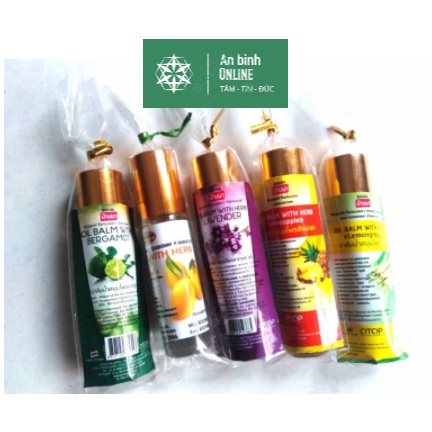 Dầu lăn Thảo Dược Banna Oil Balm With Herb Thái Lan 8ml
