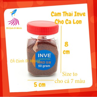 Cám Thái INVE NRD 5/8 hũ 50 gram - Thức ăn cho cá cảnh cá 7 màu