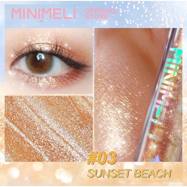 Phấn mắt nhũ kim tuyến MINIMELI dạng lỏng làm sáng 2.5g LS