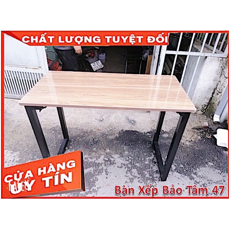 Bàn làm việc, bàn học, bàn ăn gấp gọn {GIÁ TẠI XƯỞNG} chân sắt gỗ MDF (50*100 cao 75cm)