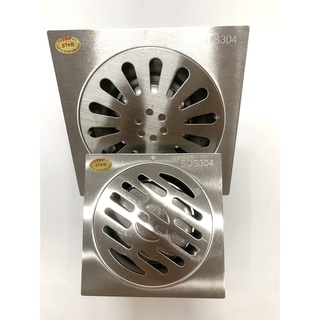 Ga thoát sàn lược rác đúc chống hôi inox sus 304 mờ phi 60