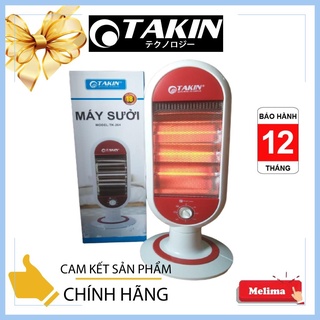 Máy Sưởi, Quạt sưởi 3 bóng halogen 1200W TAKIN TK -204 Sưởi ấm có XOAY