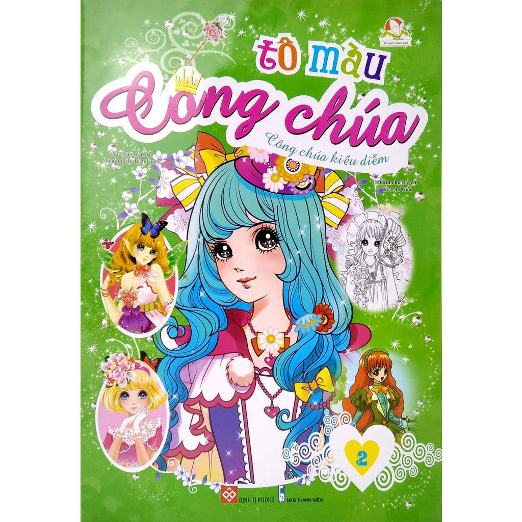 Sách - Tô màu công chúa kiều diễm - Tập 2