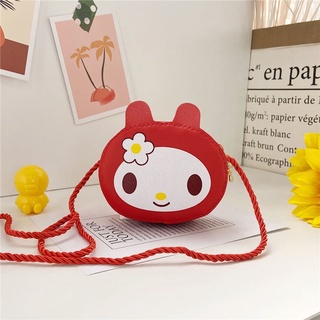 Túi Đeo Chéo Da PU Hình Hello Kitty