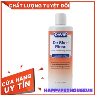 Sữa tắm ngăn rụng lông cho thú cưng chó mèo Davis Deshed 355ml