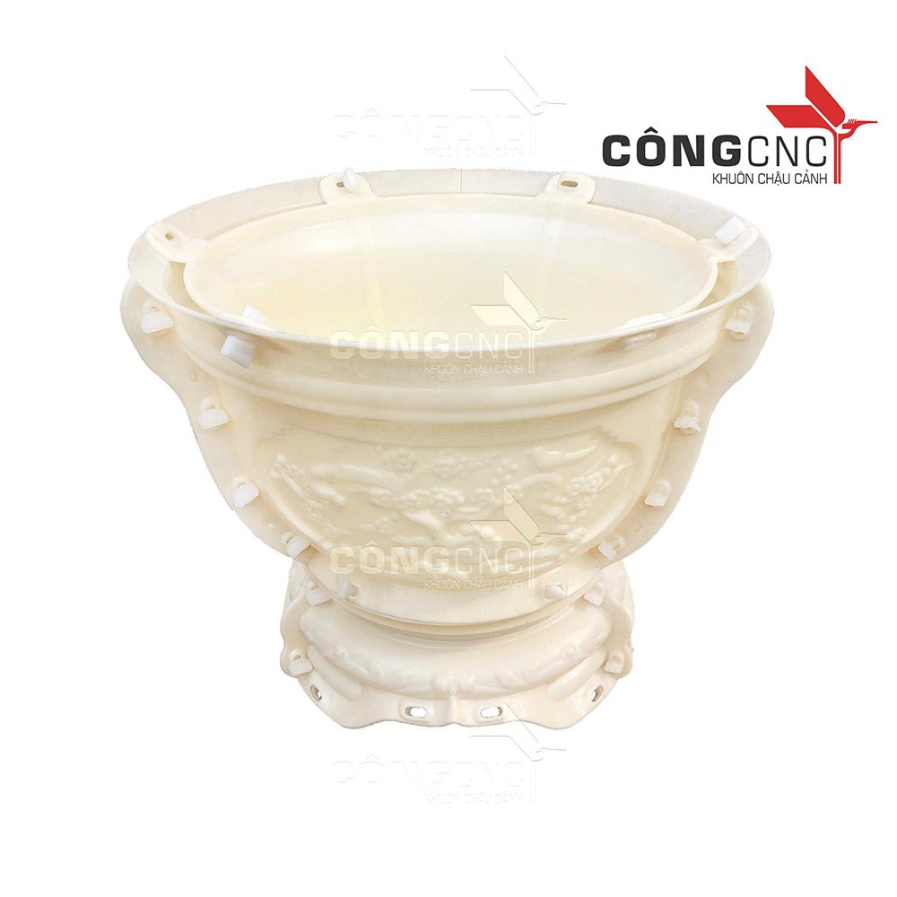 Khuôn Chậu Cảnh ABS, Khuôn Chậu Tròn 50 và đôn