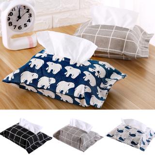 1 túi đựng khăn giấy bằng vải lanh cotton