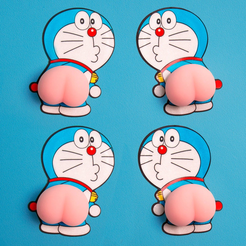 1 Miếng Dán 3D Bằng Silicon Chống Va Chạm Trang Trí Xe Hơi