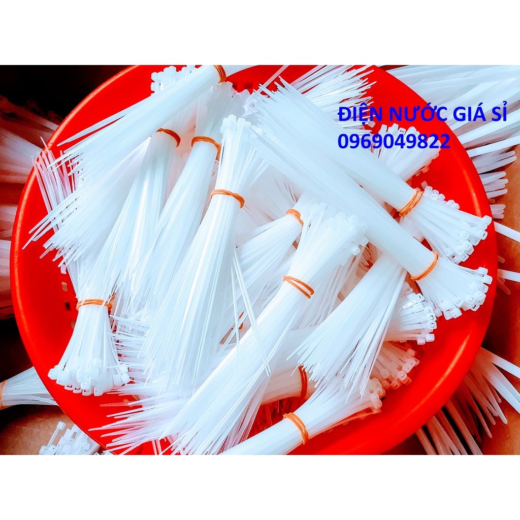 [1 Kg] Dây Rút Nhựa - Dây Thít Nhựa Bán Theo Ký 10cm 15cm 20cm 30cm 40cm 50cm Nylon PA66 Cao Cấp