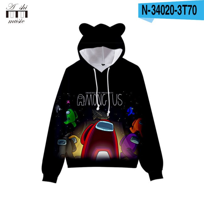 Áo Hoodies Mũ Tai Mèo Cho Bé