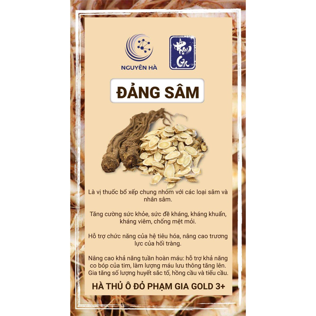 [Freeship HN, HCM Hà Thủ Ô Đỏ Phạm Gia Gold 3 bổ máu đen tóc đẹp da hàng chính hãng 100%] | BigBuy360 - bigbuy360.vn