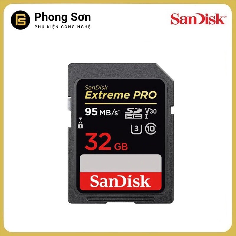 Thẻ nhớ SDHC 32GB Extreme Pro 633x 95mb/s UHS-1 Sandisk | BigBuy360 - bigbuy360.vn