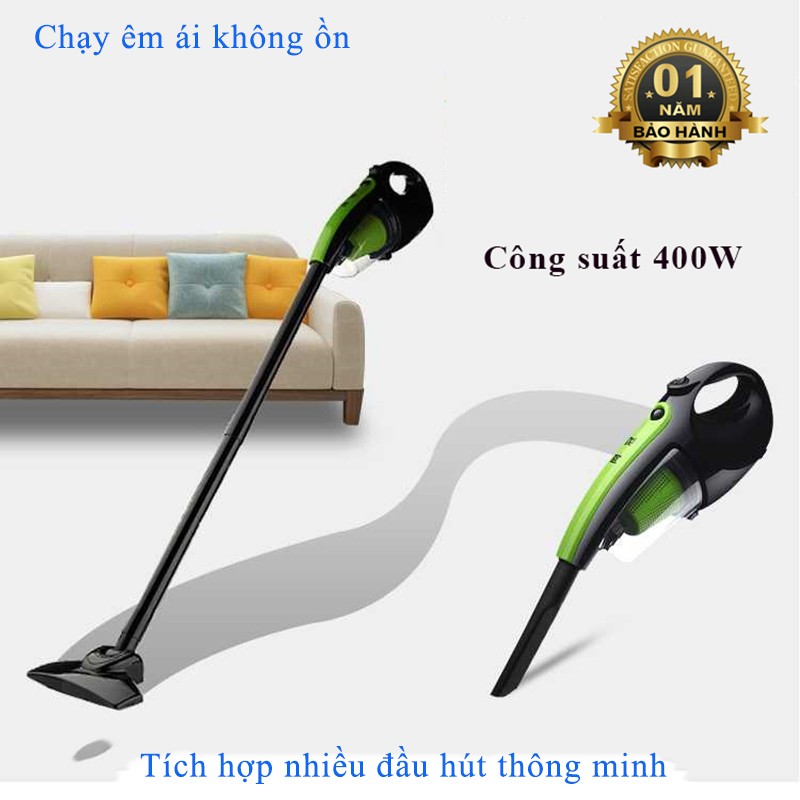 Máy hút bụi cầm tay 0.6L dùng cho gia đình, công suất 600W, bảo hành uy tín 12 tháng