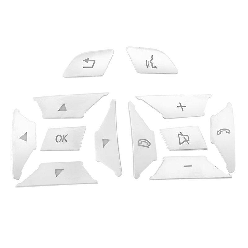 Miếng Dán Nút Điều Khiển Vô Lăng Xe Hơi Mercedes Benz a B C E ML GL CLA GLA GLK SL SLK Class W176 W212 W204