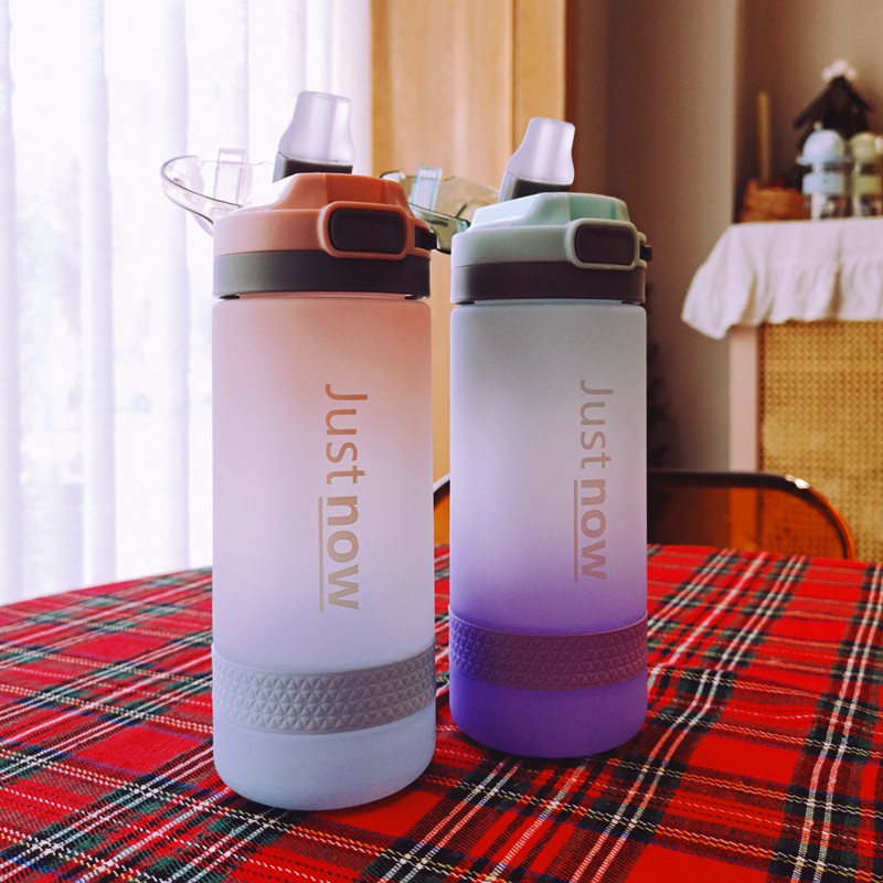 Bình Nước Thể Thao 500Ml/600ml Bằng Nhựa Không BPA Chống Rò Rỉ Thời Trang