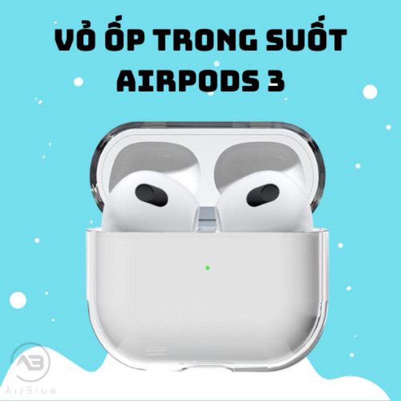 Vỏ ốp trong suốt bảo vệ AirPods 3
