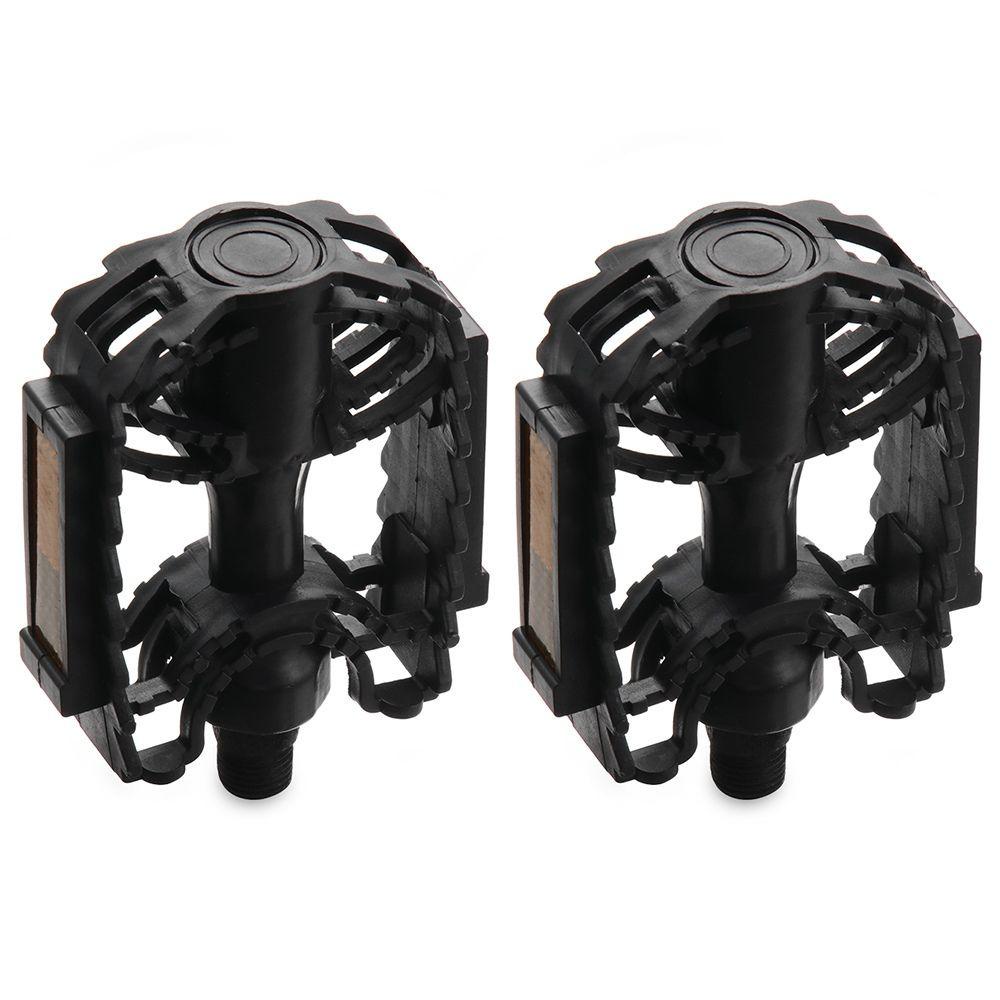 MAYSHOW 1 Cặp Bàn Đạp Xe Đạp Nhựa Phản Quang Kích Thước 14mm / 12mm
