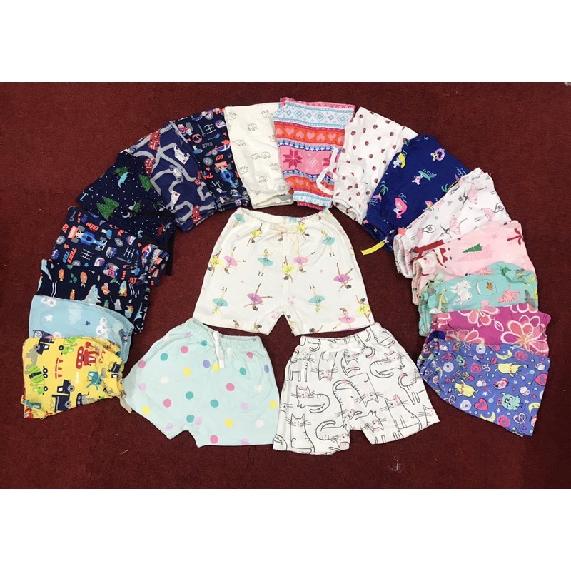 Set 10c quần Carter cho bé trai, bé gái 7-23kg chất cotton mỏng nhẹ