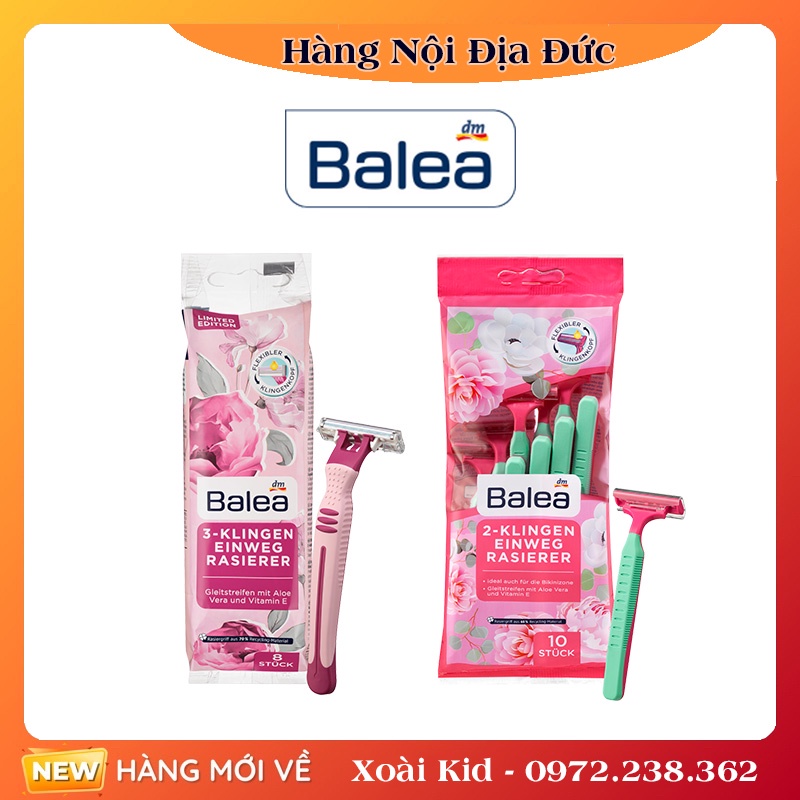 Dao cạo Balea lưỡi kép dành cho nữ của Đức- Mẫu mới Đủ Bill