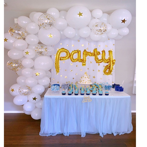 Bong bóng chữ PARTY trang trí tiệc, phụ kiện trang trí sinh nhật, tiệc tùng