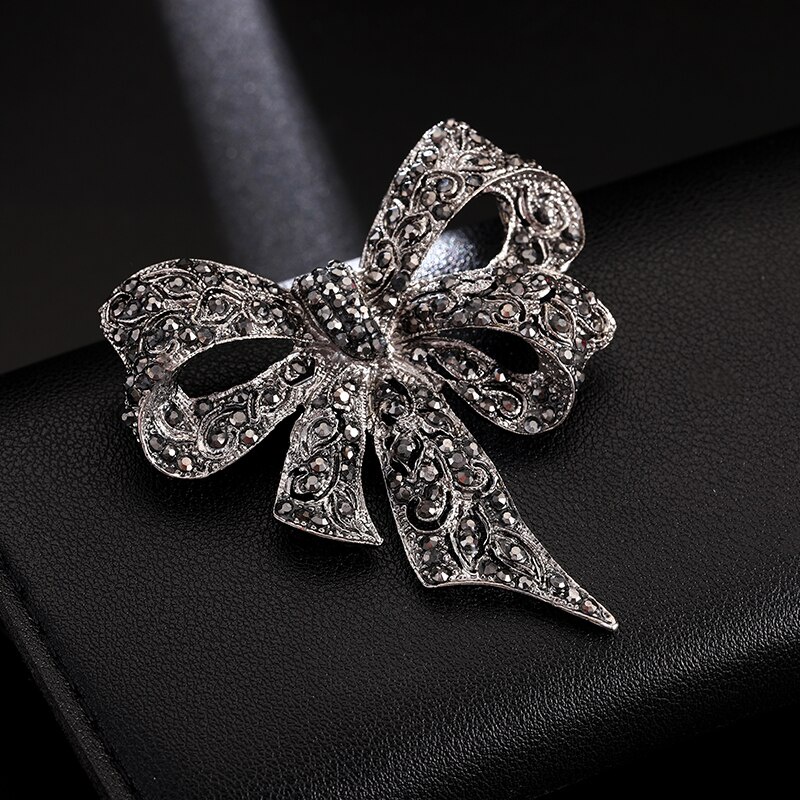 Mới Ghim Cài Áo Hình Nơ Đính Đá Thời Trang