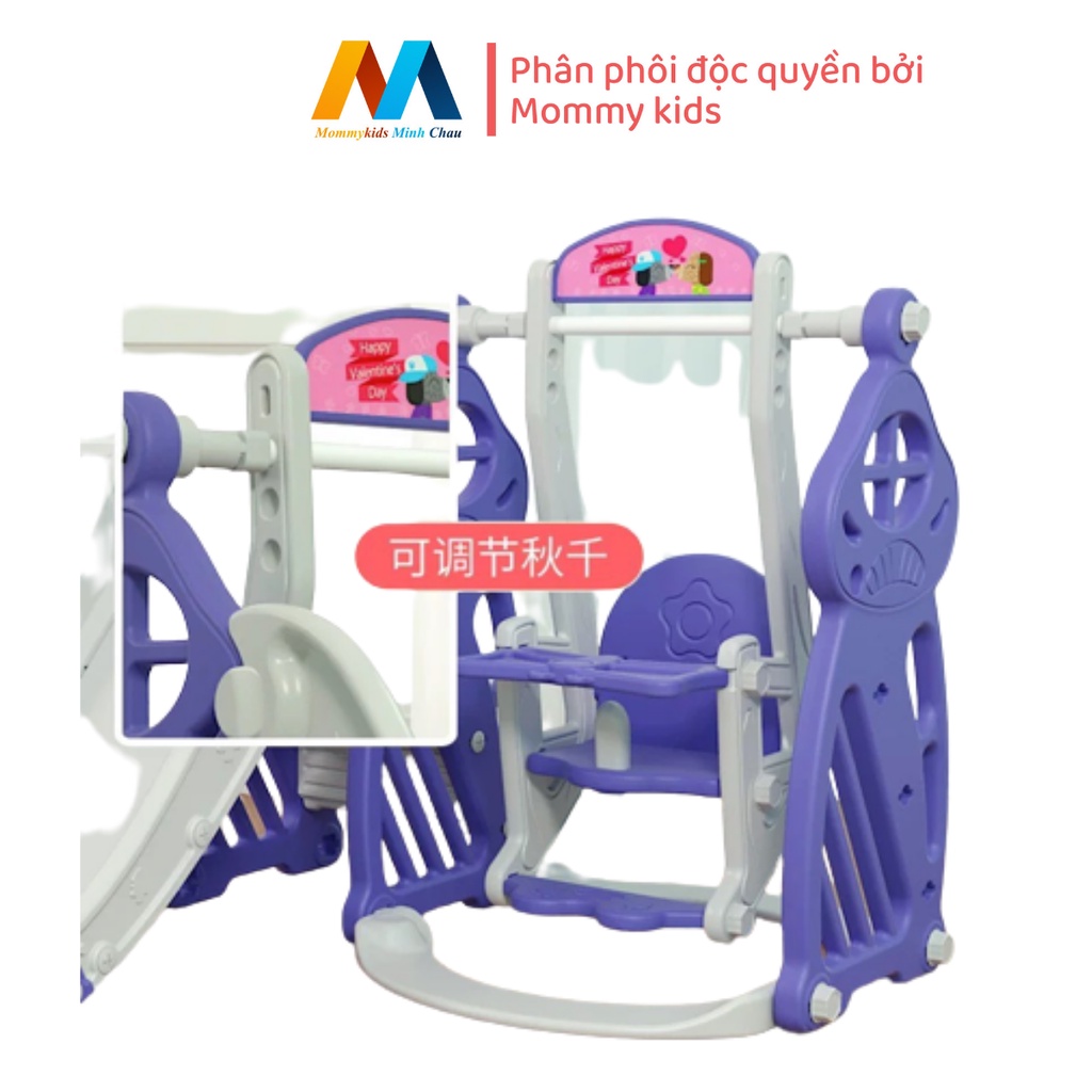 Cầu Trượt Xích Đu MOMMYKIDS MINH CHÂU MẪU VƯƠNG MIỆNG Cho Bé TỪ 1-7 TUỔI Loại 1 ( Inbox phí Ship )