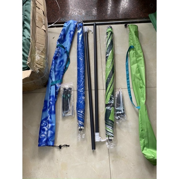 Ô Dù Che Nắng Câu Cá 1m8 Đủ Chân Sắt _ Chân Gió