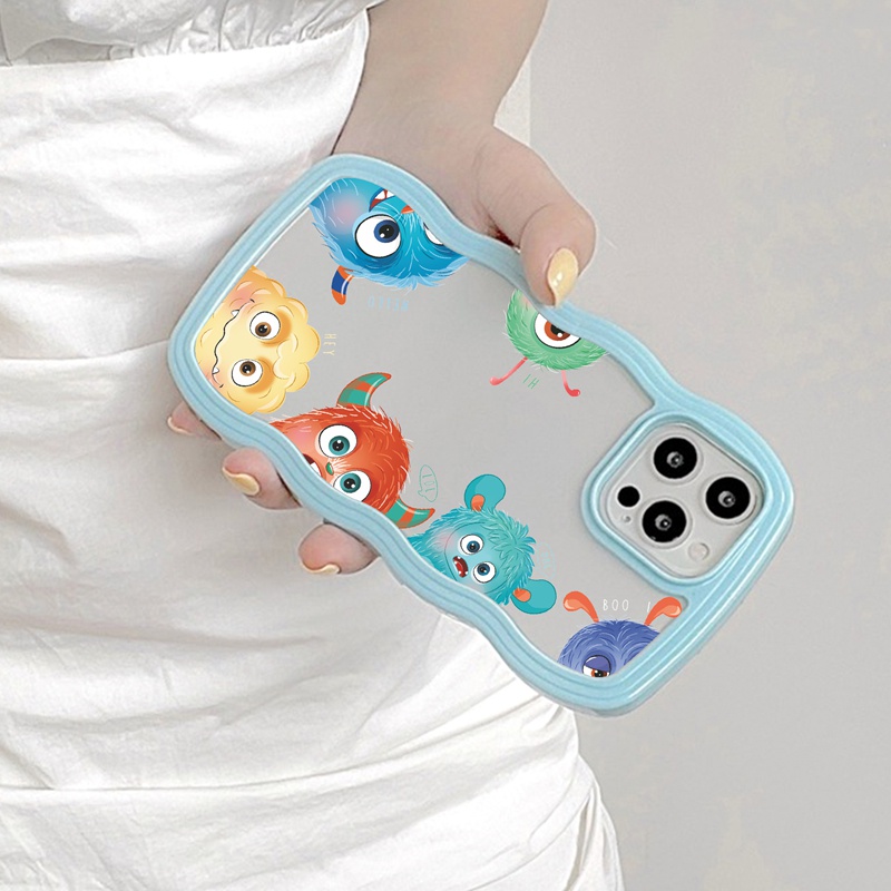 SUNTAIHO Ốp lưng iphone Ốp điện thoại mềm trong suốt in hình quái vật thích hợp cho iPhone 13 Pro 12 11 Pro Max 7 8 Plus X XR XS Max