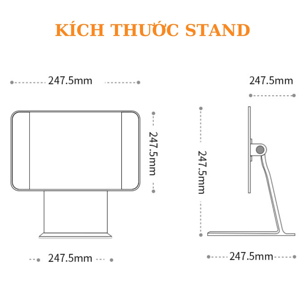 Stand Nhôm Hít Nam Châm IPAD kiểu M1