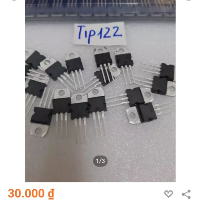 🥰 5 con transistor công suất TIP122