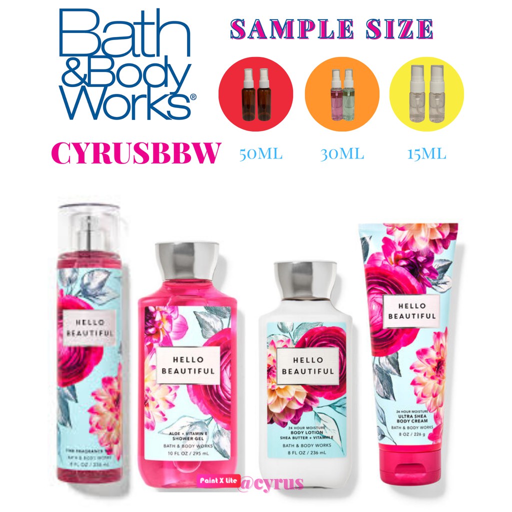 [ AUTH- BILL MỸ ] XỊT THƠM BATH&BODYWORKS HELLO BEAUTIFUL 236ML | BigBuy360 - bigbuy360.vn