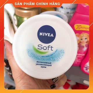 Kem Nivea Soft dưỡng ẩm mặt và toàn thân hàng xách tay Nga 200ml