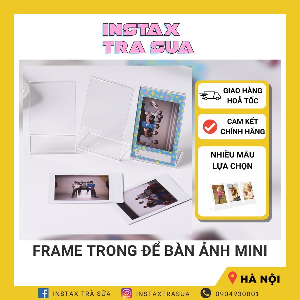 Đế ảnh instax Mini để bàn - Đế chữ L / đế chữ V