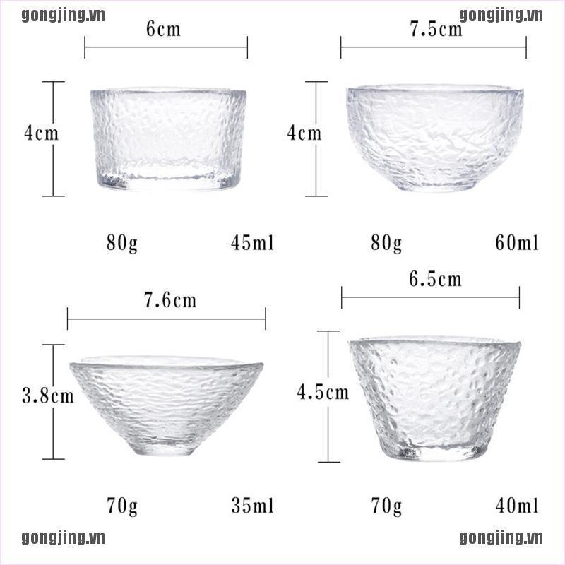 Cốc Thủy Tinh Uống Trà Kiểu Búa Nhỏ Phong Cách Nhật Bản Kính