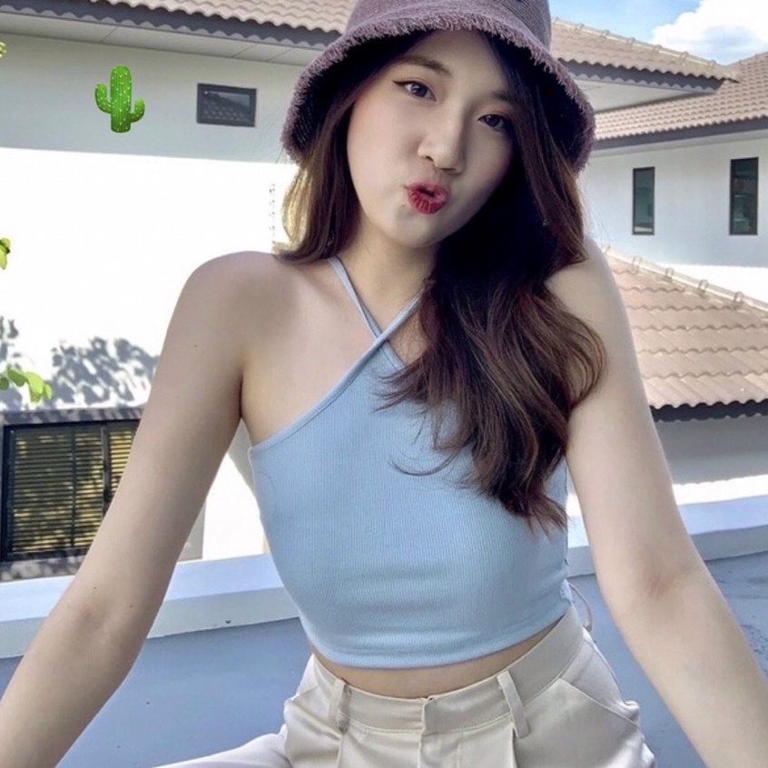 Áo Croptop 2 Dây BARE Kiểu Nữ Thun Ôm Body Aos Crt Hai Dây Ngắn Sexy Đẹp Jennie Hàn Quốc Hở Vai Giá Rẻ Trắng Đen AO17