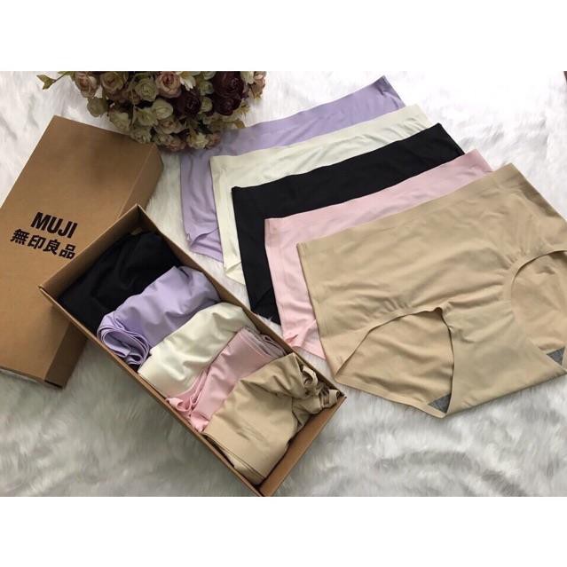 Hộp 5 Quần Lót Đúc Không Viền Xuất Nhật (Chuẩn Code)-