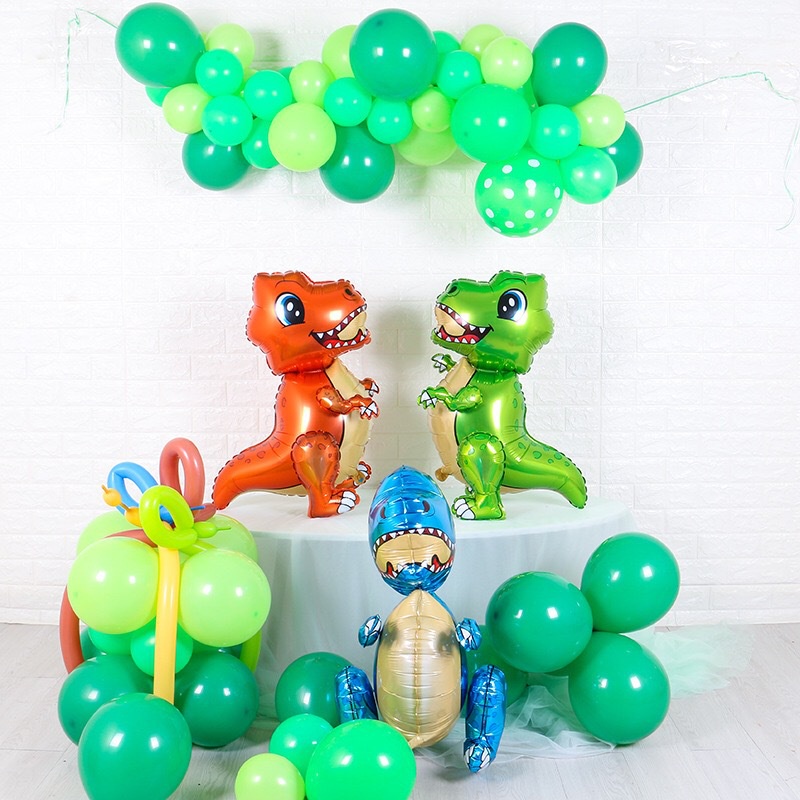 Bong Bóng Hình Khủng Long Hoạt Hình 3D Cho Trẻ Em