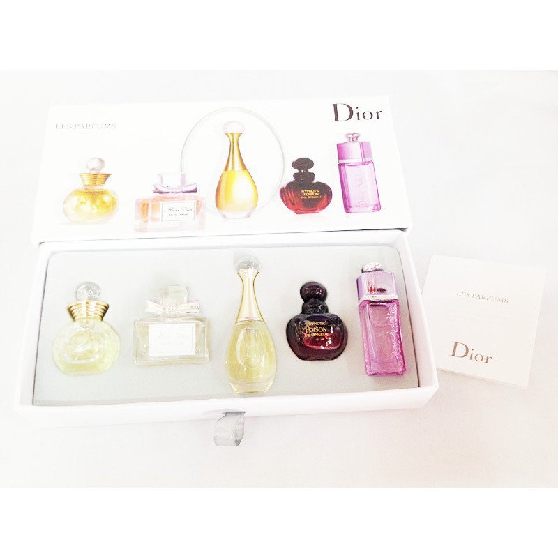 Nước hoa nữ Dior Les Parfums bộ 5 chai Chính Hãng thơm lâu mini lưu hương lâu phai thơm dịu nhẹ cuốn hút Ngọc Ý Cosmetic