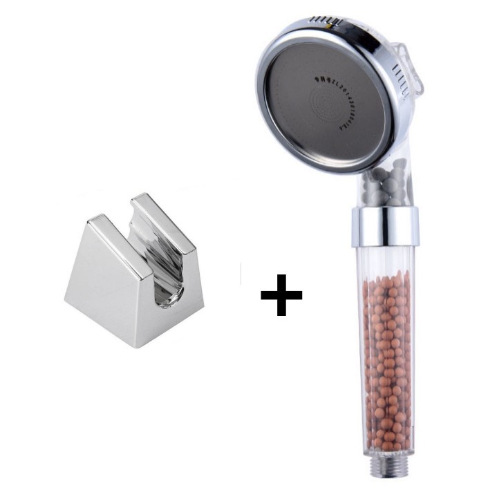Bộ tay sen tắm siêu bền nhựa ABS to có hạt Nano 3 chế độ nước sang trọng phù hợp mọi nhu cầu sử dụng - QM060