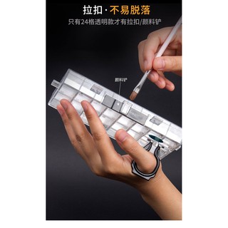 Hộp Đựng Bột Vẽ  24 Ô và 36 Ô ( Có Nắp )