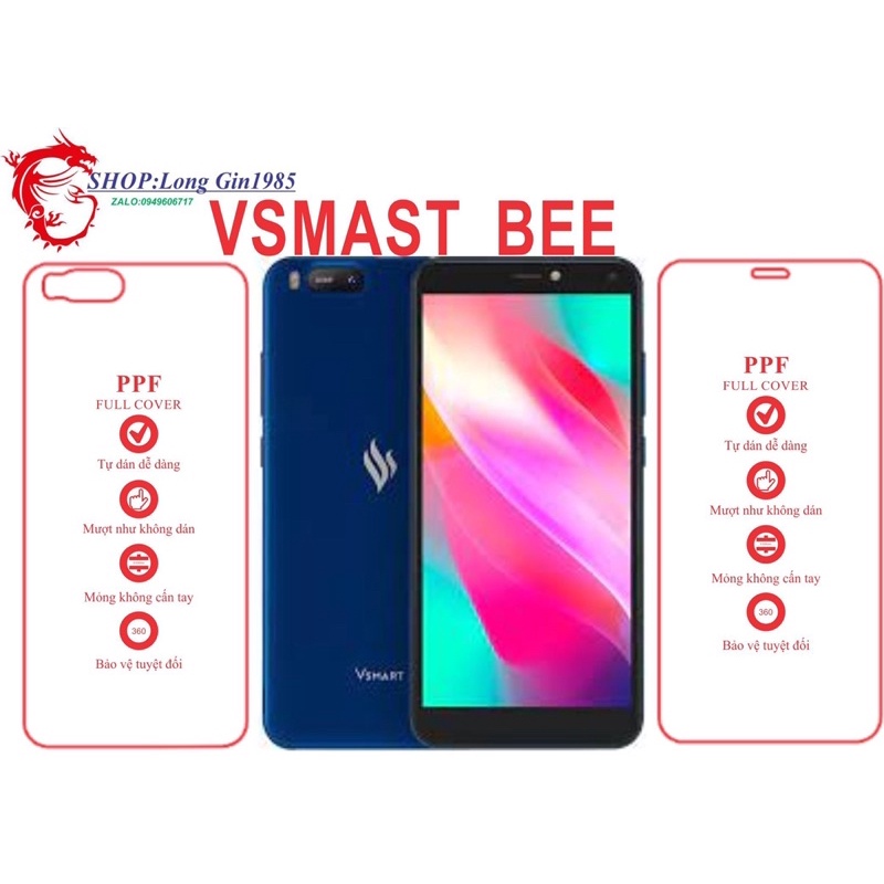 Vsmart BEE miếng dán trong Ppf mặt trước mặt sau chống va đập chống trầy xước tốt