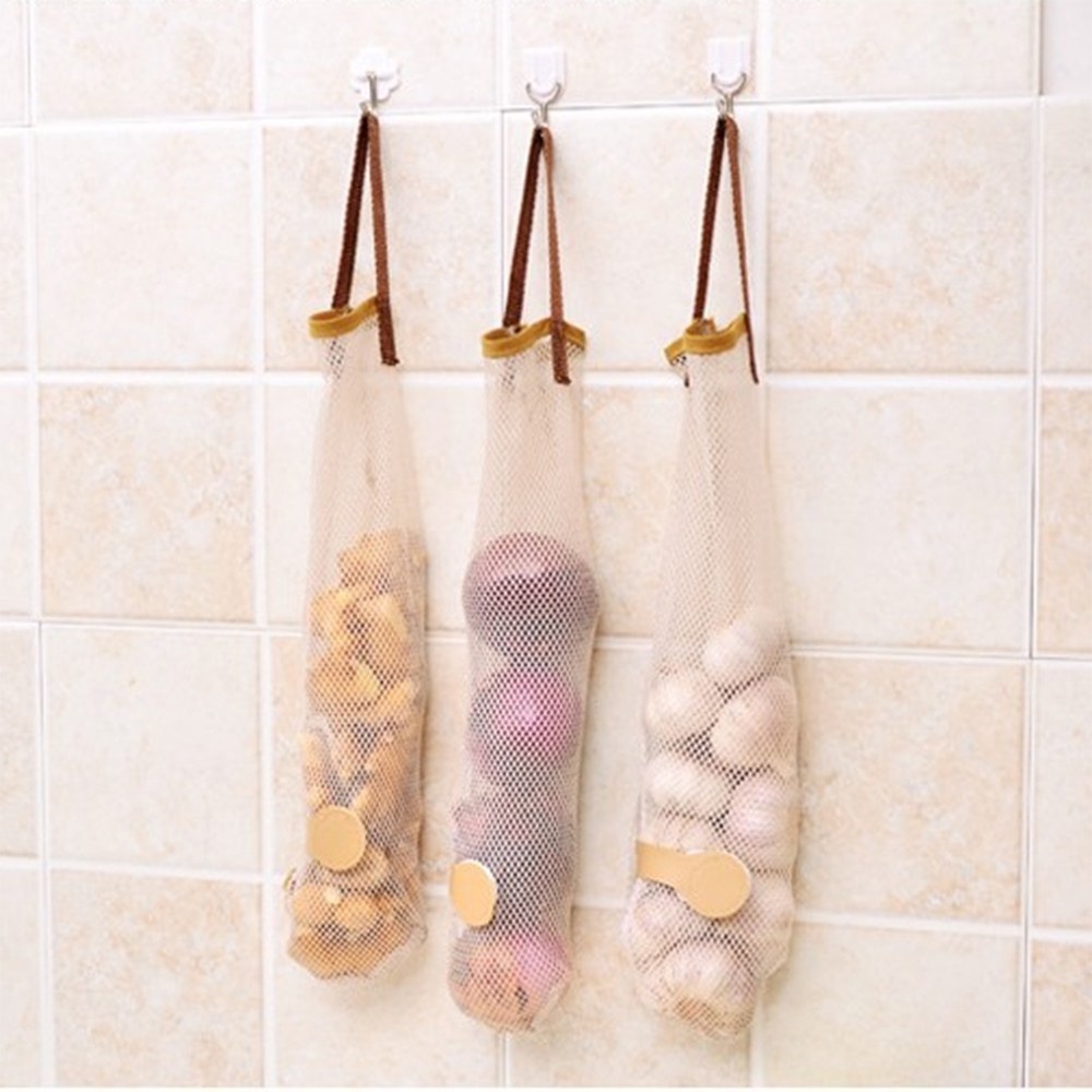 [Tổng Kho Sỉ] Túi Lưới Kiểu Dài - Đựng Hành Tỏi Bền Tránh Mốc