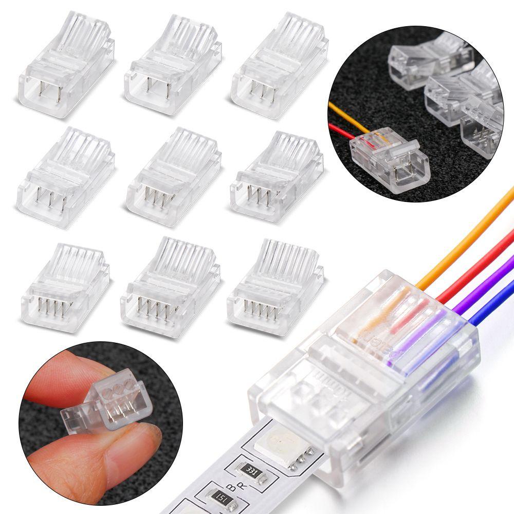 Set 10 Đầu Nối Dây Đèn LED RGB Chất Lượng Cao