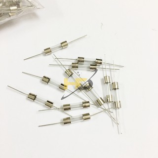 Combo 10 Cầu Chì Thủy Tinh F12A 250V 5x20mm Chân Cắm