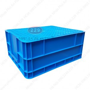 Thùng nhựa B8 Nhựa Phú An - KT 520 x 424 x 220 mm