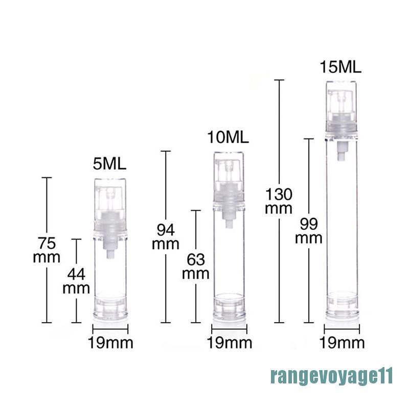 (Hàng Mới Về) Lọ Rỗng Chiết Mỹ Phẩm / Kem Dưỡng Khi Đi Du Lịch 5 / 10 / 15ml